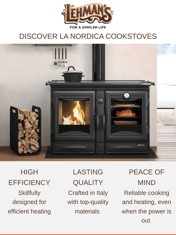 Meet La Nordica Wood Cookstoves 🔥