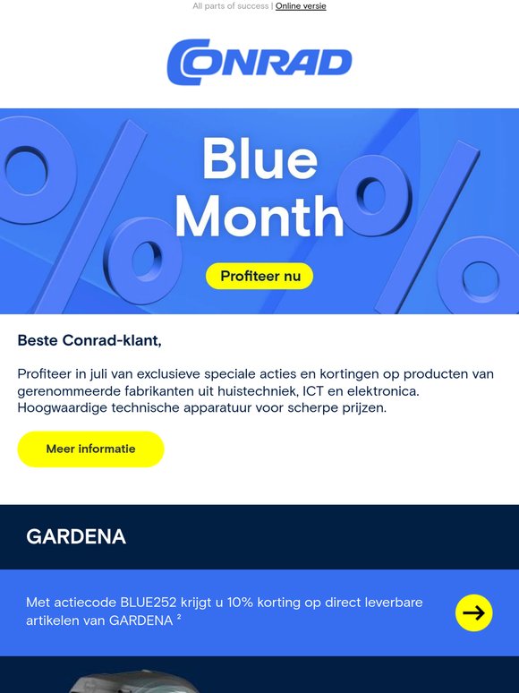 Beste techniek in de Conrad Blue Month.