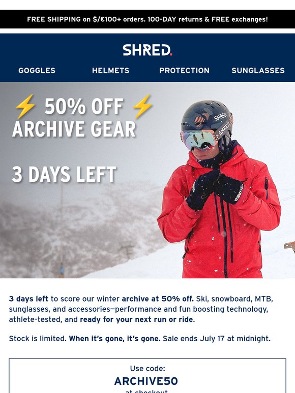 Archive Sale: 50% OFF just for 3 days!