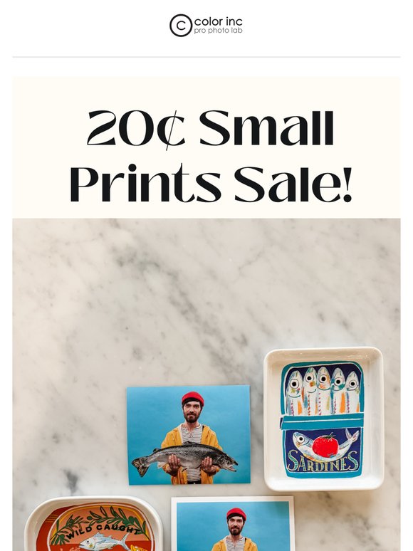 3.5x5, 4x5, 4x6 & 5x5 prints for 20¢ 🤩
