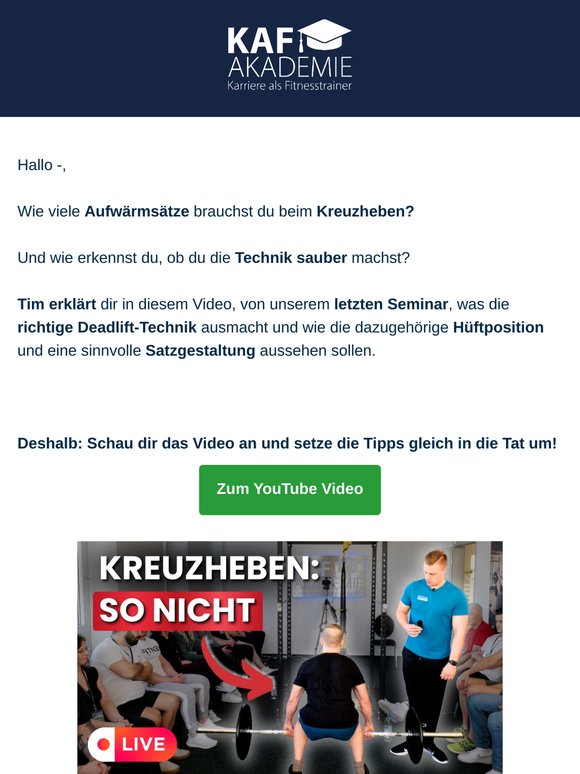 Technik Check: Hier erfährst du alles wichtige zum Thema Kreuzheben!