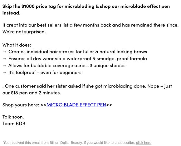 The micro pen that mimics $1000 microblading
