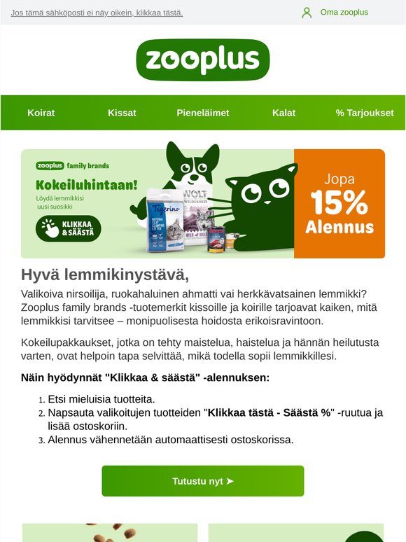 Kokeile jotain uutta!