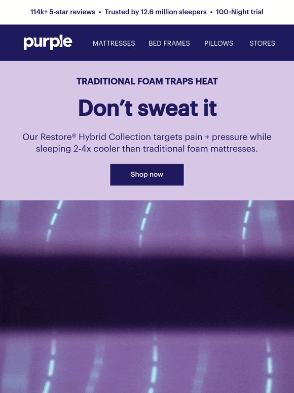 Is your mattress making you sweat?