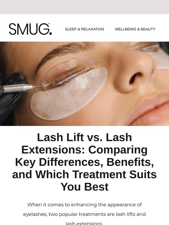 Lash Lift vs. Lash Extensions