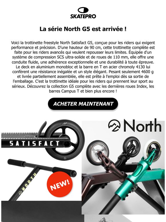 🔥 Tout juste sorti : la toute nouvelle série North G5 !