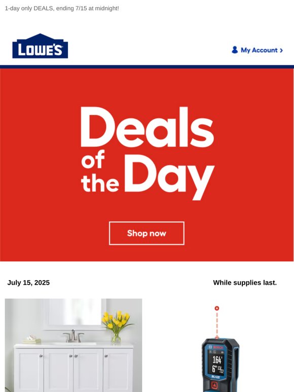 Don’t miss out! These online-only deals end today.