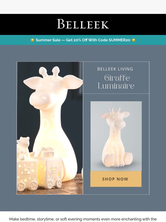 Light Up Your Space with Our New Giraffe Luminaire 🦒