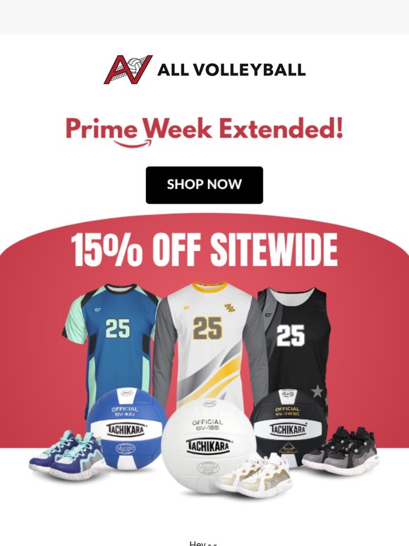 Prime Day’s over? Not here. 🏐