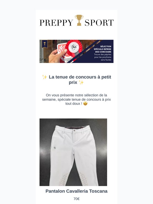 Ta sélection tenue de concours d'occasion 🏆