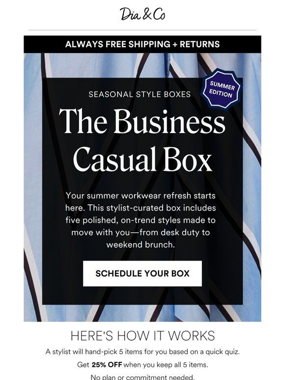 EARLY ACCESS: The Summer Edition Business Casual Box is here!