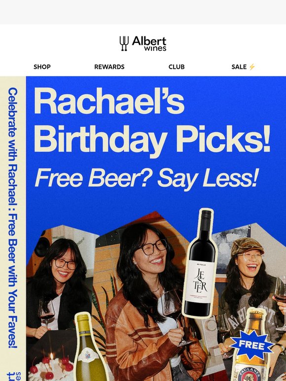 🎂 Rachael Turns 27 – You Get the Beer! 🍻