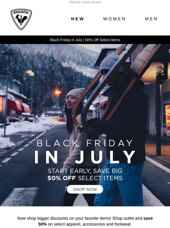 The giving season starts early. 50% winter-ready apparel and more!