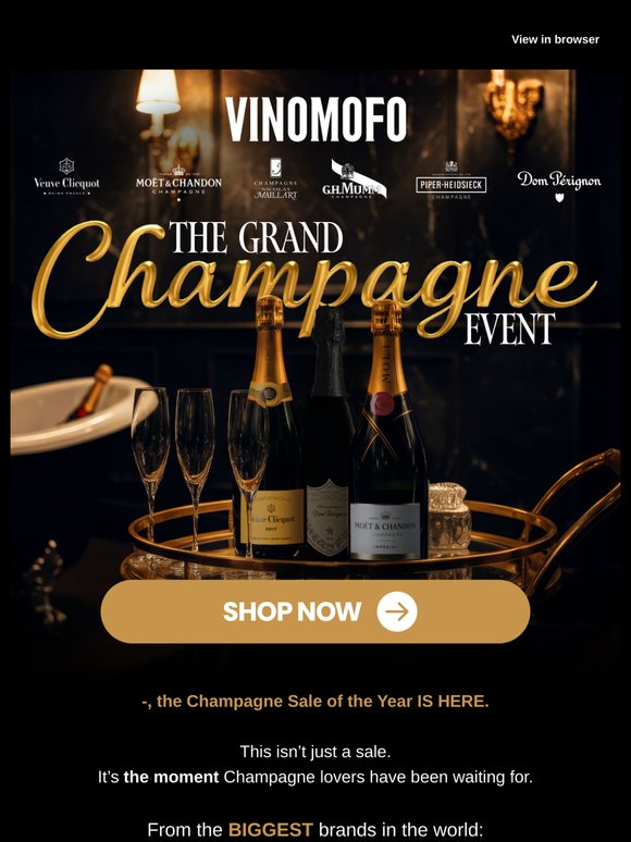 —, 🥂 The CHAMNPAGNE Sale of the Year is Here! Don't miss out ❤️‍🔥🔥
