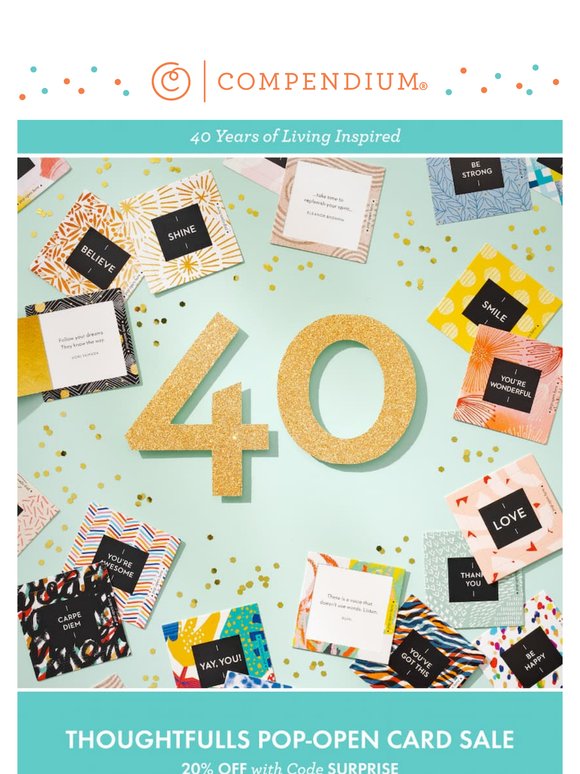ThoughtFulls Pop-Open Card Sale!