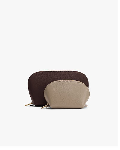 Travel Case Set Cocoa/ Pebble