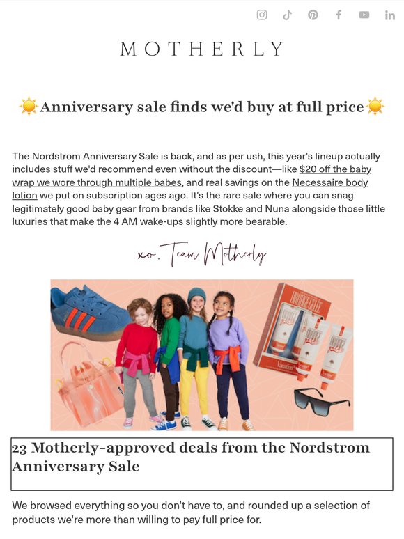 23 Motherly-approved deals from the Nordstrom Anniversary Sale