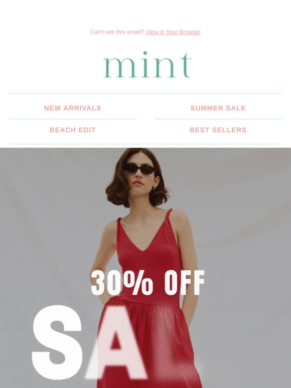 SUMMER SALE: 30% off tons of styles🍉