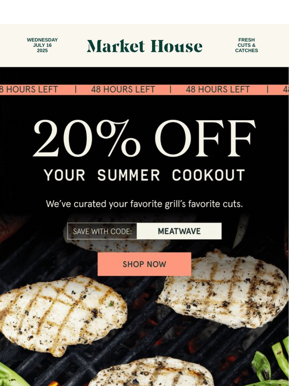 2 Days Left ⏰ 20% OFF Grill Favorites
