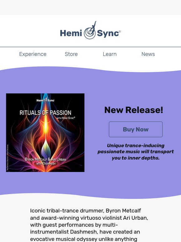 NEW! Rituals of Passion with Hemi-Sync®