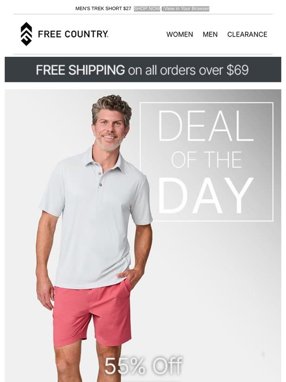 Grab the Men's Trek Short - 55% OFF!