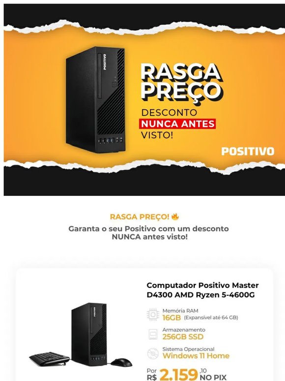 Rasga Preço Positivo! 💸