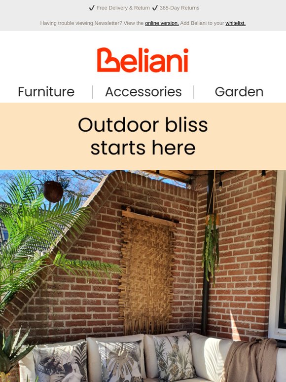 Bring comfort to your outdoor space 🌸🍃🌳