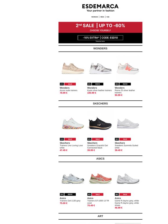 2nd Sale: the perfect time to refresh your Sneakers 👟
