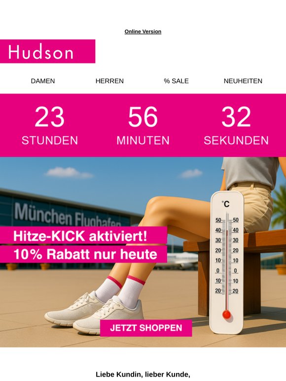 Dein Hitze-KICK ist da: 10% Rabatt für Dich!