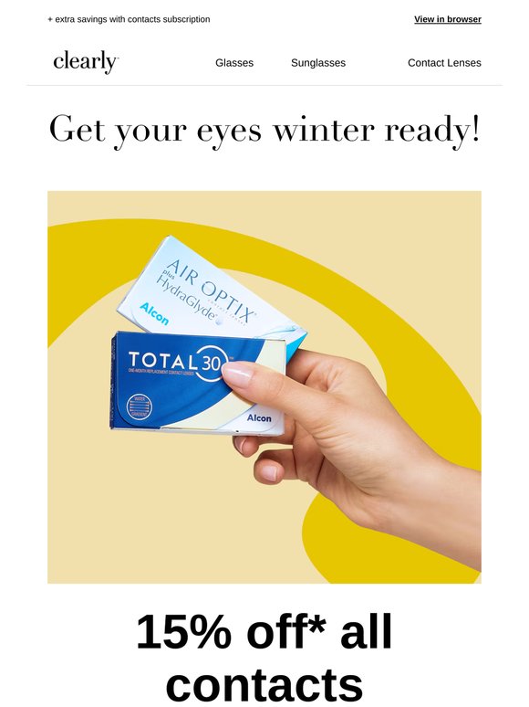 15% off all contacts!