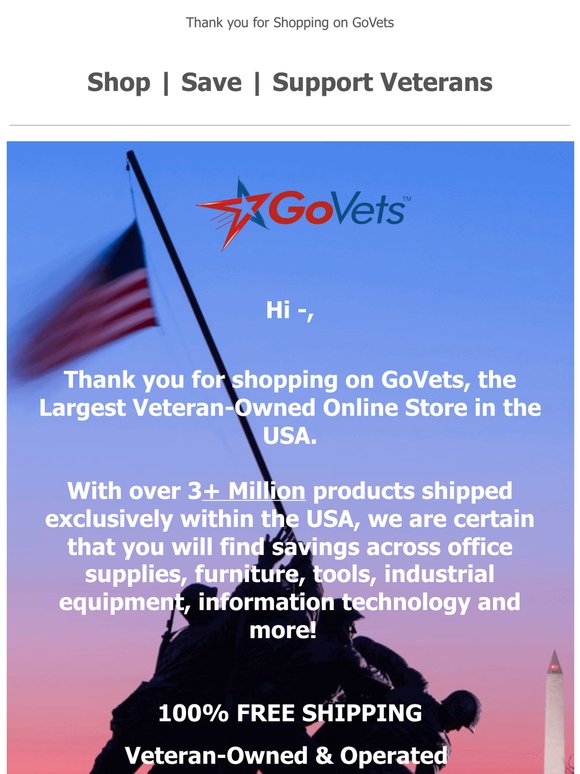 Consider GoVets - 100% Free Shipping - Millions of Products