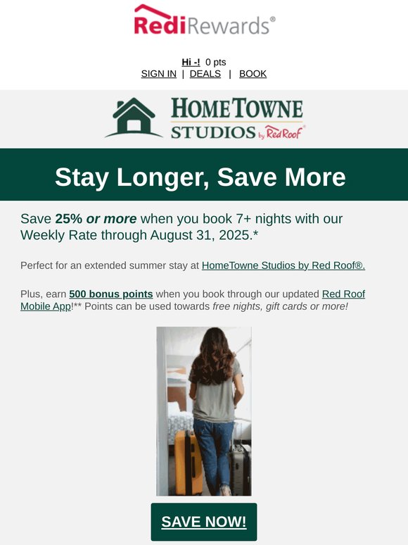 Limited Time: up to 25% Off On Weekly Stays!