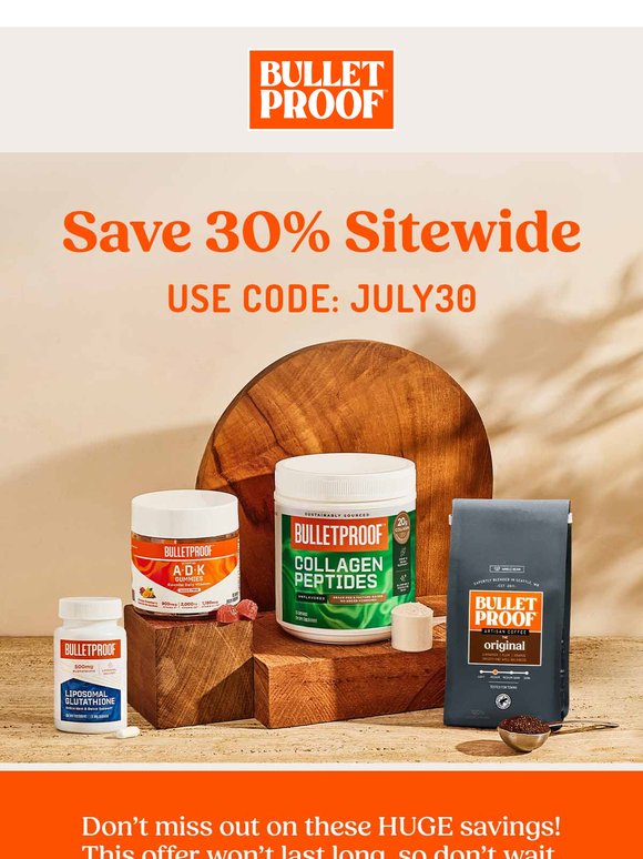 FLASH SALE: Save 30% With This Code...