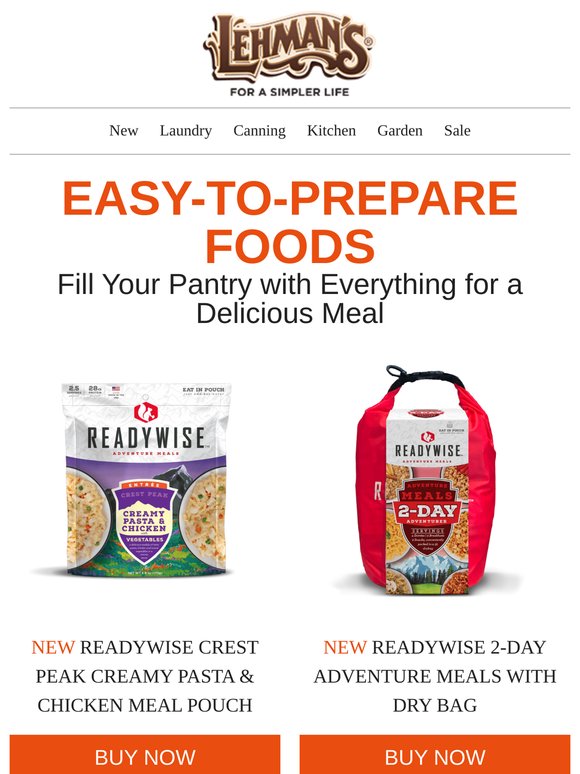 Fill Your Pantry with Easy-to-Make Meals 🍝