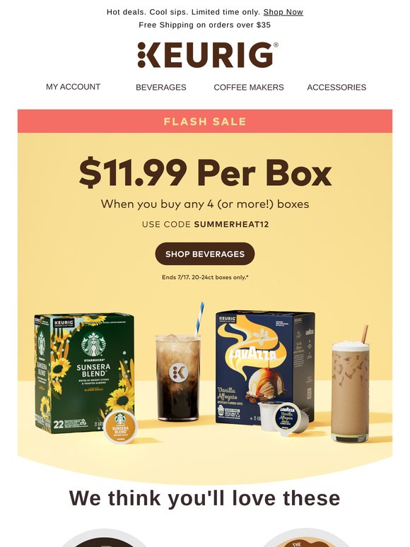 FLASH SALE! $11.99 per box? Brew-lieve it!