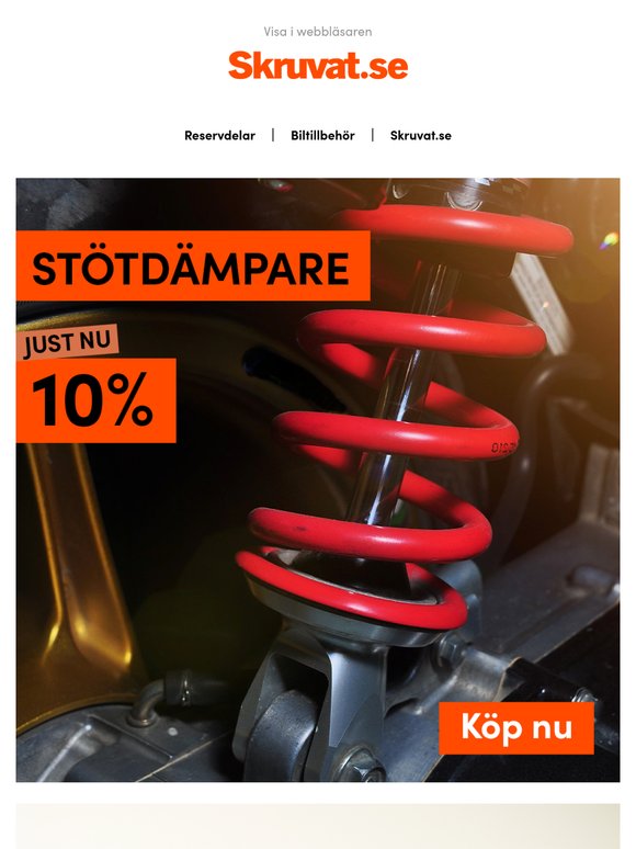10% rabatt på stötdämpare