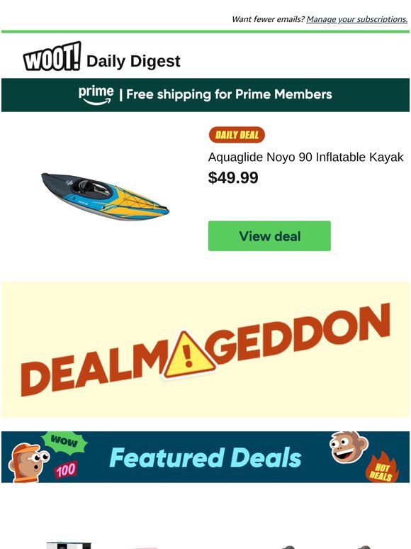Daily Digest: Aquaglide Noyo 90 Inflatable Kayak and more!