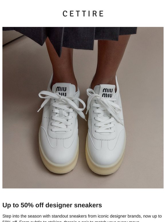 Up to 50% off designer sneakers