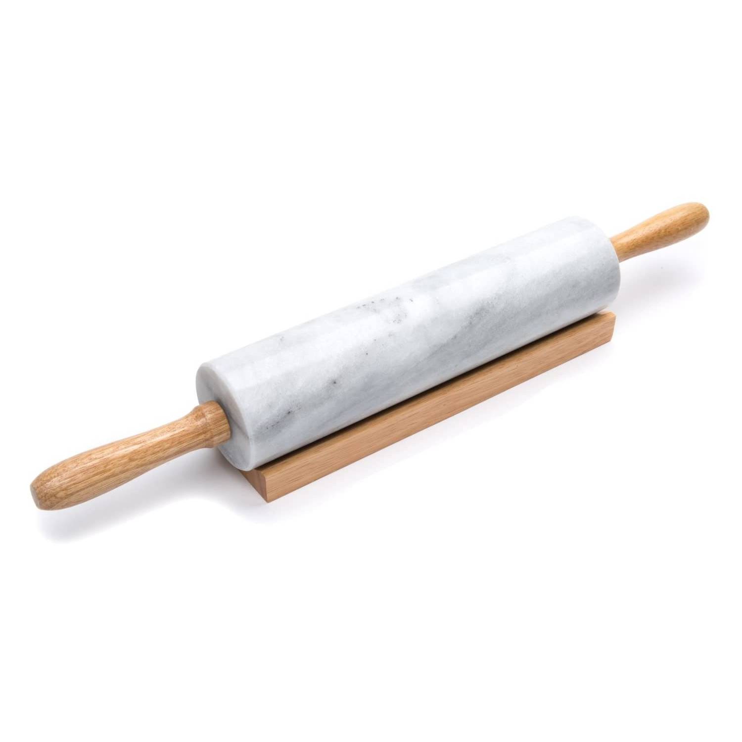 MARBLE ROLLING PIN W/ STAND