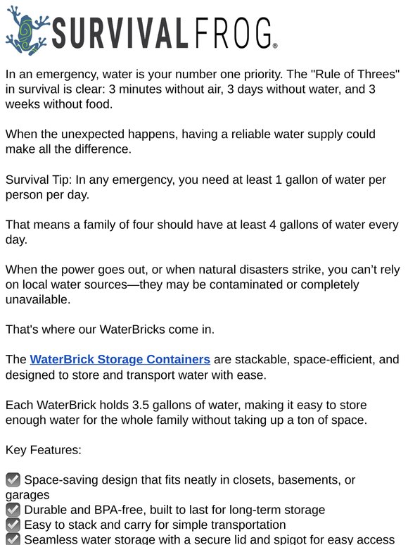 Water is Survival