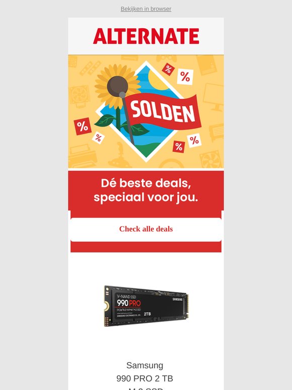 Nog meer soldendeals bij ALTERNATE!