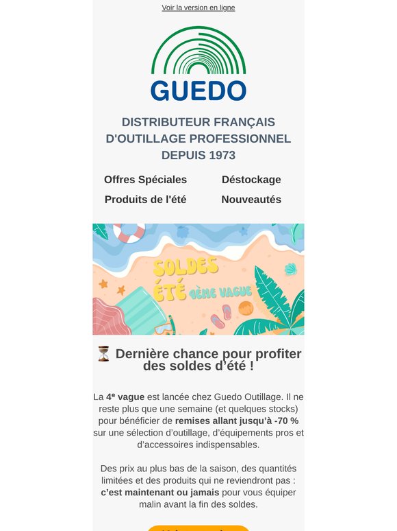 ⏳ Dernière semaine pour profiter des soldes !