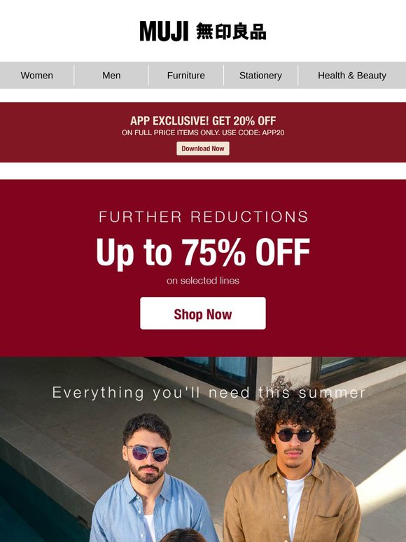 Up to 75% OFF 😱