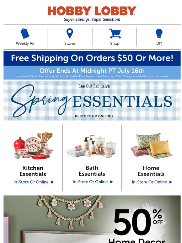 Charming Home Decor Accents – 50% Off