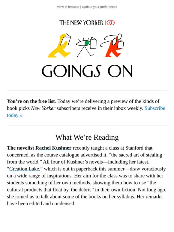 Rachel Kushner Recommends Stealing from the World