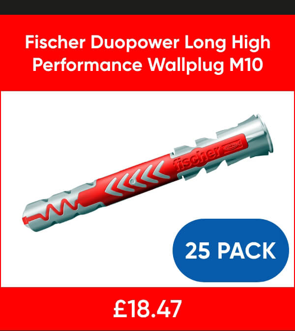 Fischer Duopower Long High Performance Wallplug M10 x 80mm
