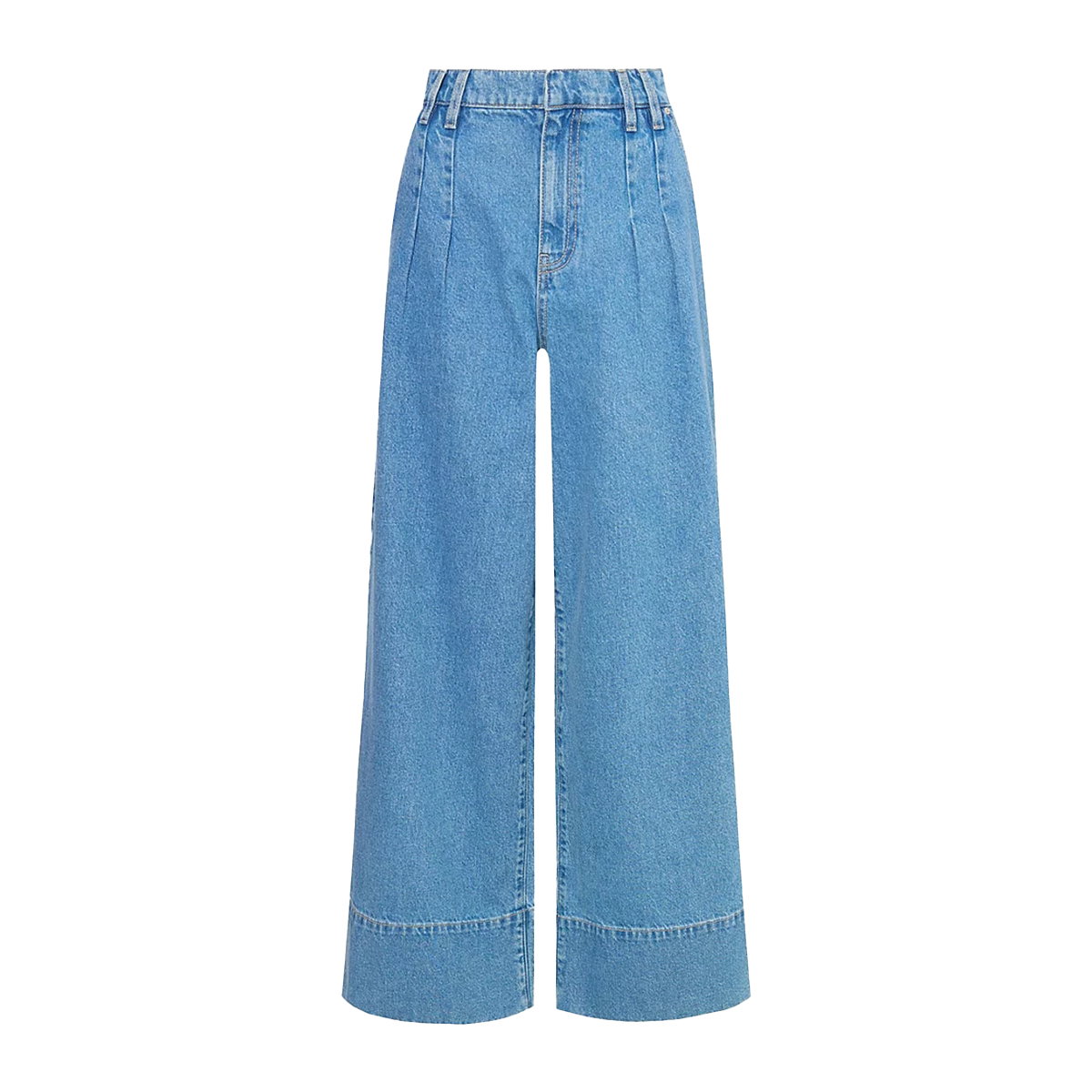 Mid Wash High Waisted Wide Leg Jeans, £24 