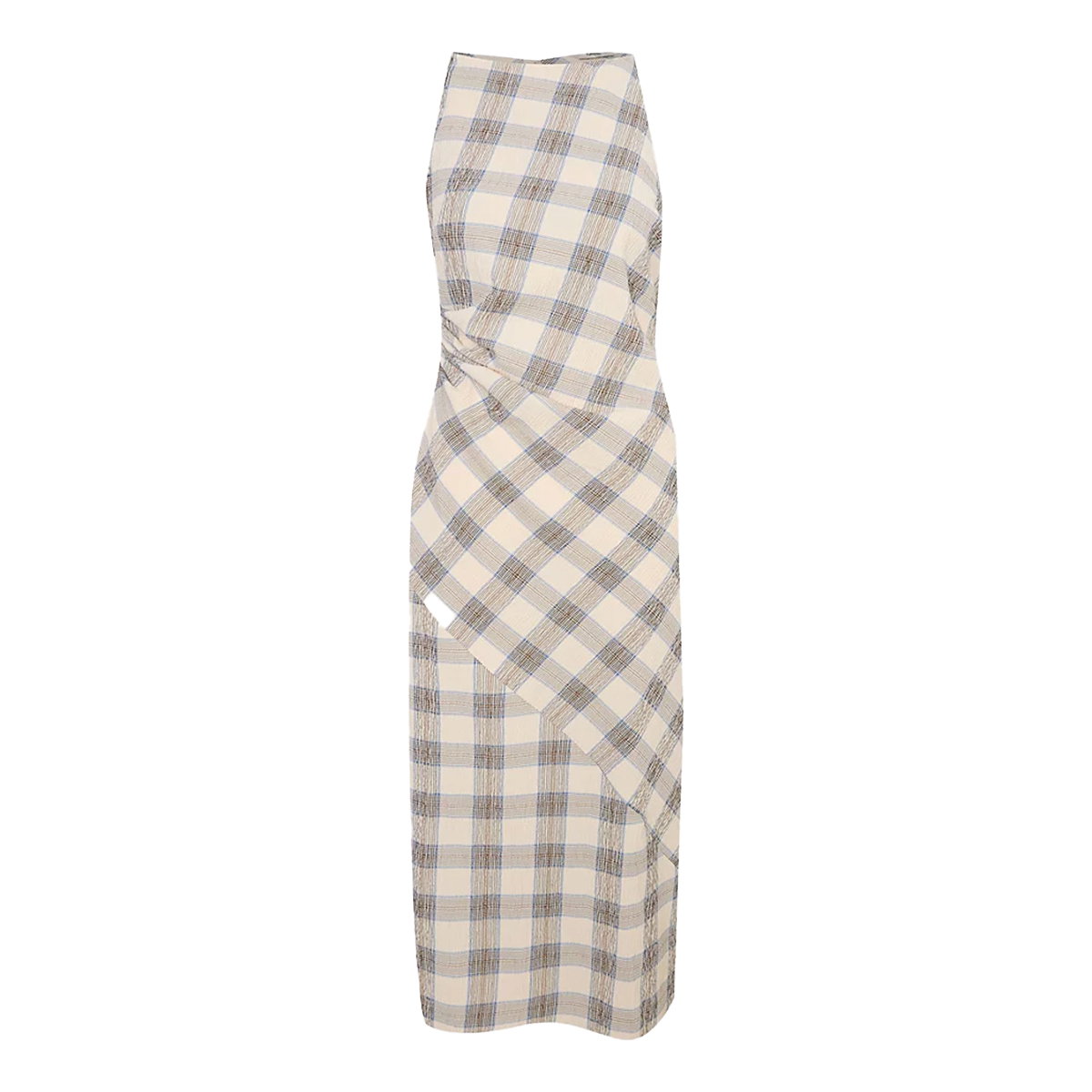Beige Check Shift Midi Dress, £22