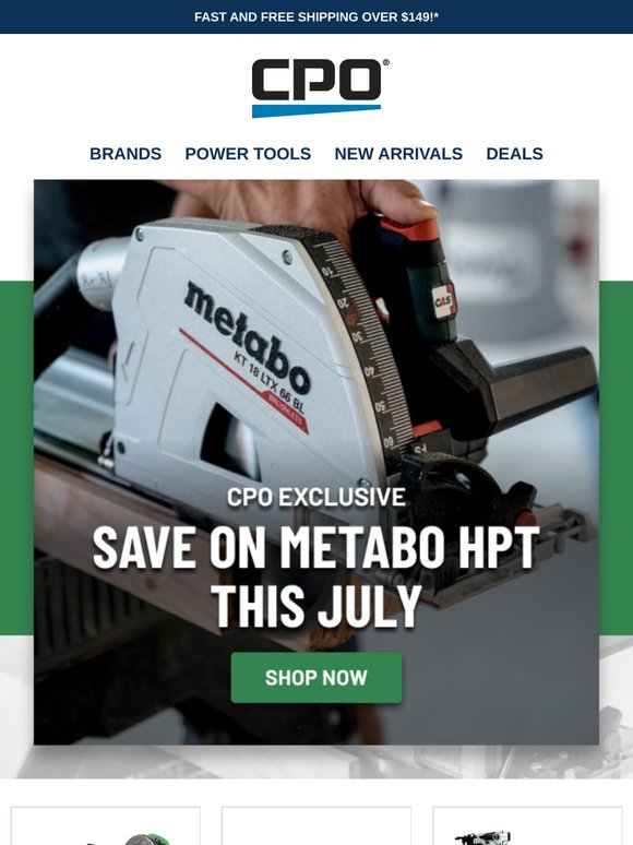 Exclusive July Deal: Up to 55% Off Metabo HPT Tools