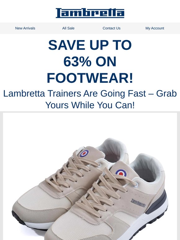 SAVE UP TO 63% ON FOOTWEAR!